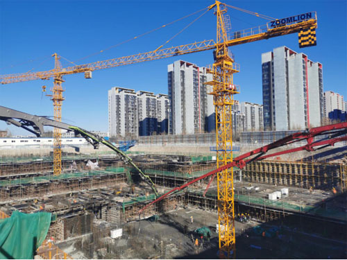 回龙观京都儿童医院南侧地下停车场工程使用“跳仓法”施工