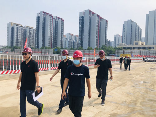 北京市建委、市环保局和昌房总公司对路鹏达公司回龙观京都儿童医院南侧地下停车场建设项目进行联合检查