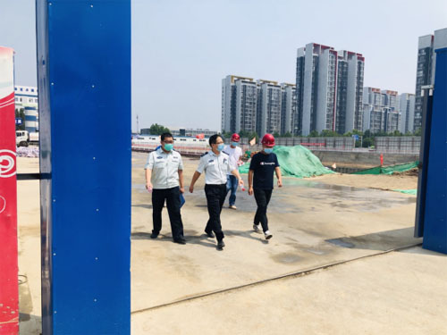 北京市建委、市环保局和昌房总公司对路鹏达公司回龙观京都儿童医院南侧地下停车场建设项目进行联合检查