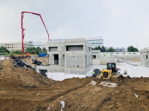 回龙观京都儿童医院南侧地下停车场工程完成全部地下结构混凝土工程及二次结构砌筑工程