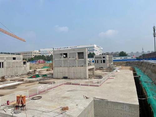 回龙观京都儿童医院南侧地下停车场工程完成全部地下结构混凝土工程及二次结构砌筑工程