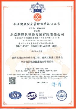 职业健康安全管理体系认